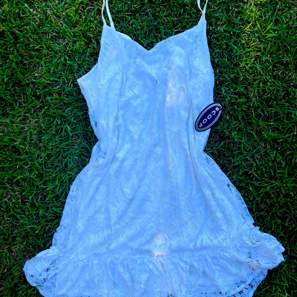 Scoop White sundress NWT